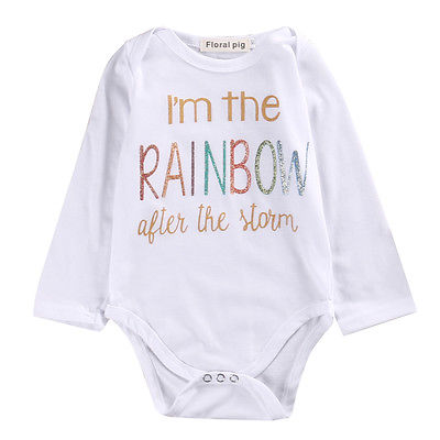 "Rainbow Baby" Romper - Si and me