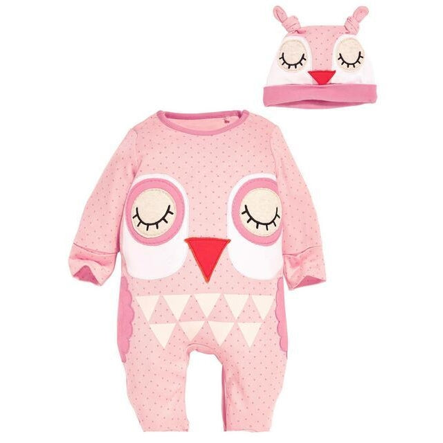 "Perfect Pink Owl Romper Set" - Si and me