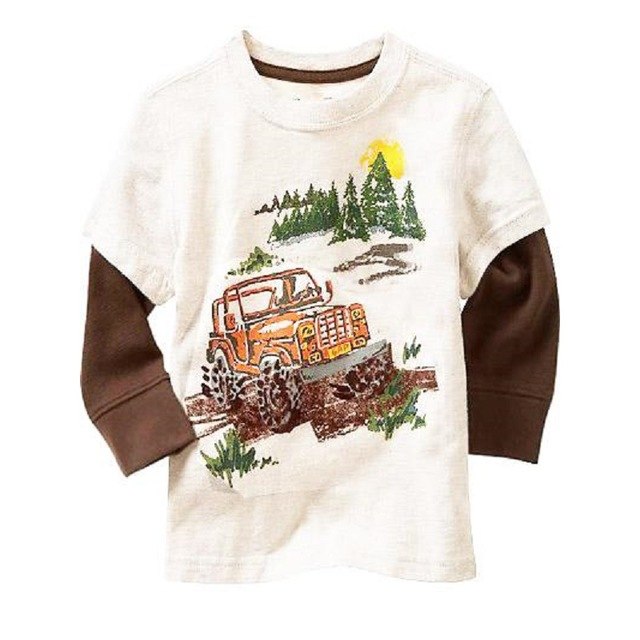 Fashion Cars Boys T-Shirts Long Sleeve 2016 Children Clothes Tops 100% Cotton Baby Boys Clothing Shirt Jersey bobo choses Kids - Si and me